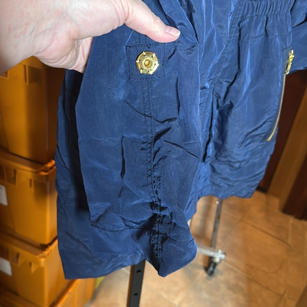 Anthro Millard Fillmore MF-13 Anorak Jacket Navy Hooded Utility Coat Size XS - Picture 5 of 16